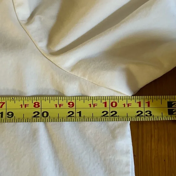 Chico's White Button Down Shirt Tunic - Picture 7 of 9